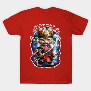 Samurai Cat 08 T-Shirt